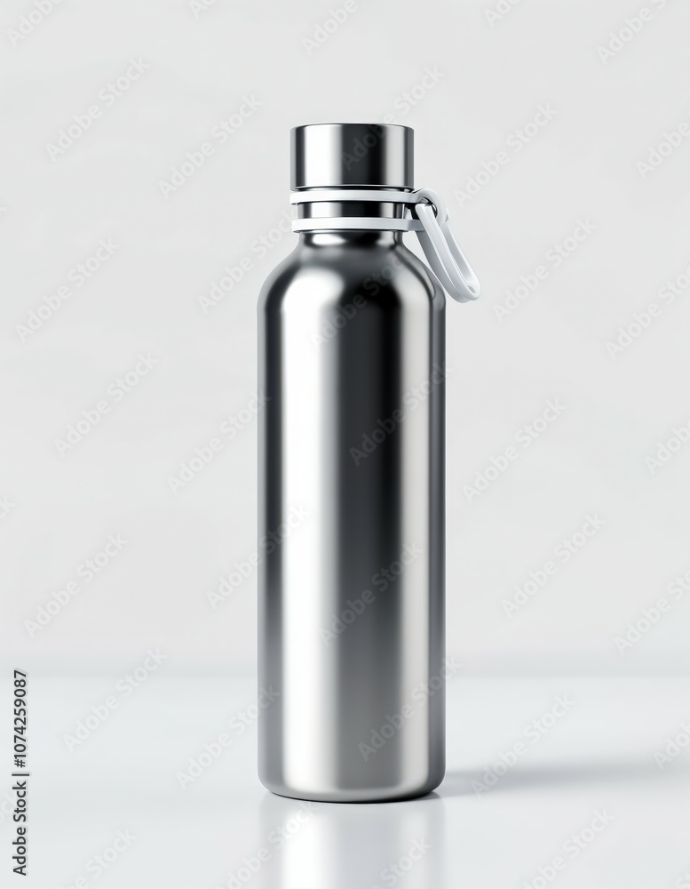 Modern Hydration: Sleek Metallic Water Bottle with Minimalist Design Modern Hydration: Sleek Metallic Water Bottle with Minimalist Design
