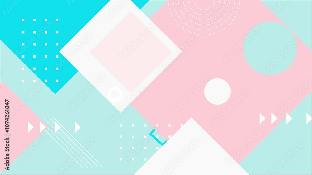 soft color abstract geometric design with vibrant modern patterns seamless 4k video background motion pop art design soft color abstract geometric design with vibrant modern patterns seamless 4k video background motion pop art design