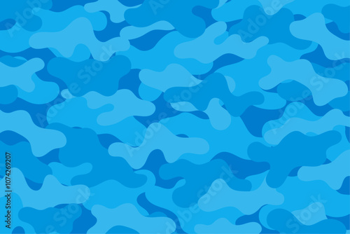 迷彩　ブルー　背景