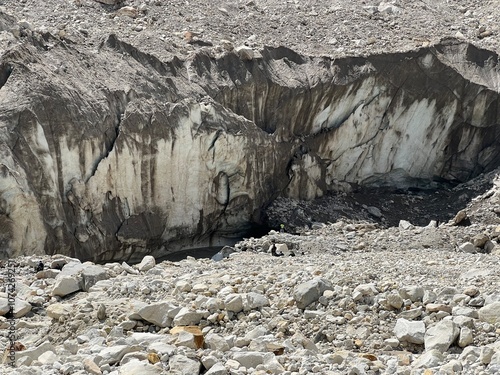 Glacier in the Himalayan region 