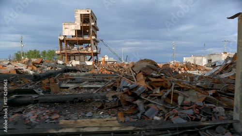 能登半島地震 崩壊した輪島の町並み