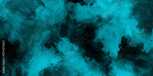 Black and teal pastel smoke abstract beautiful Background. Watercolor 5ea green grunge abstract painting stylist charming modern texture. Seamless Blue deep sea grunge texture vintage background.	
