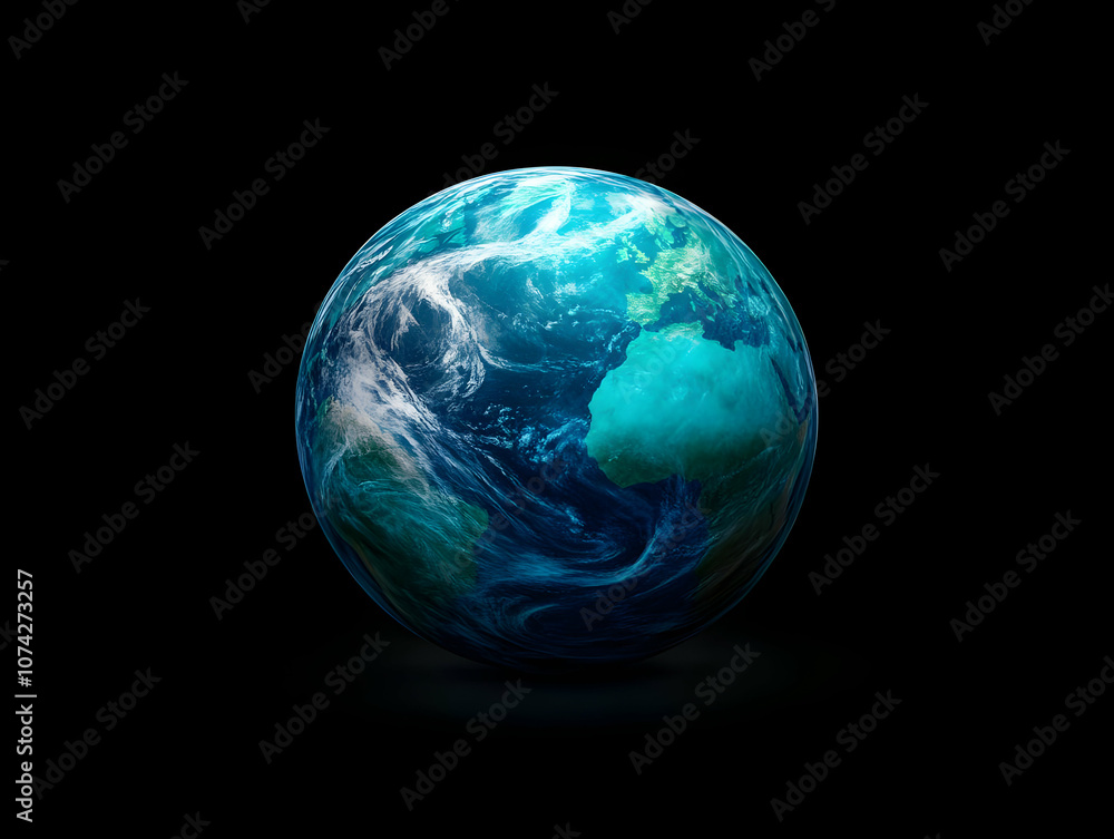 A vibrant depiction of Earth showcasing swirling clouds and oceans, emphasizing the beauty of our planet. A vibrant depiction of Earth showcasing swirling clouds and oceans, emphasizing the beauty of our planet.