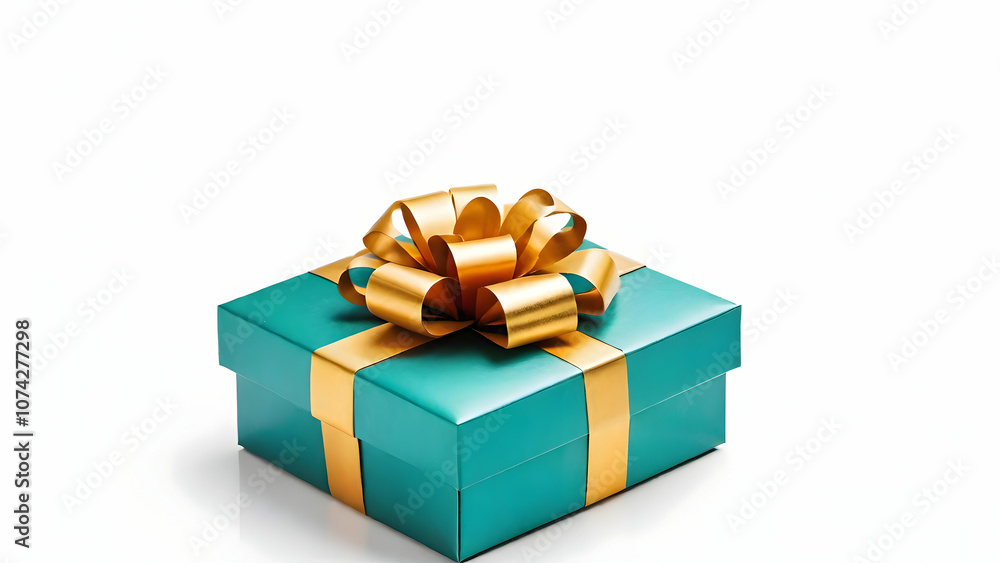 Gift box isolated on white background for Christmas, new year, birthday, party themes. Gift box isolated on white background for Christmas, new year, birthday, party themes.