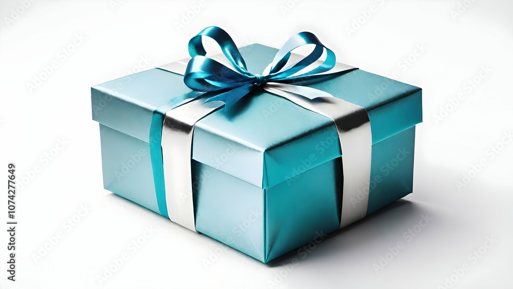 Gift box isolated on white background for Christmas, new year, birthday, party themes. Gift box isolated on white background for Christmas, new year, birthday, party themes.
