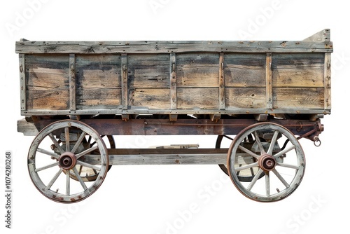 Photo of wagon transportation vehicle machine. photo