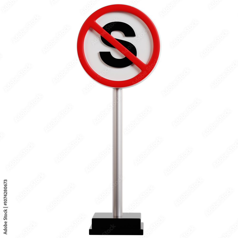 No Stopping Traffic Sign No Stopping Traffic Sign