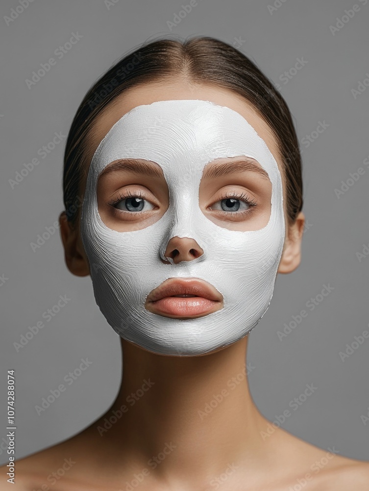 Woman with white mask Woman with white mask