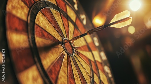 Bullseye: A perfect hit on the dartboard.