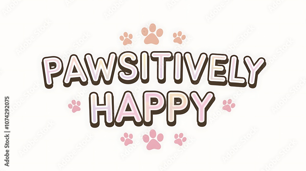 Pawsitive Vibes with a Colorful Pawsitive Vibes with a Colorful