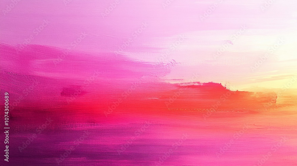 Fototapeta premium Sunset Sky with Soft Pink and Purple Clouds