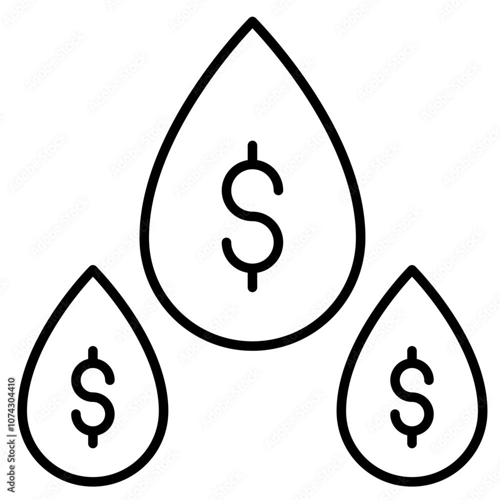 Liquidity money Icon Liquidity money Icon
