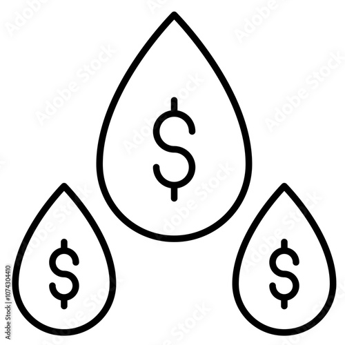 Liquidity money Icon