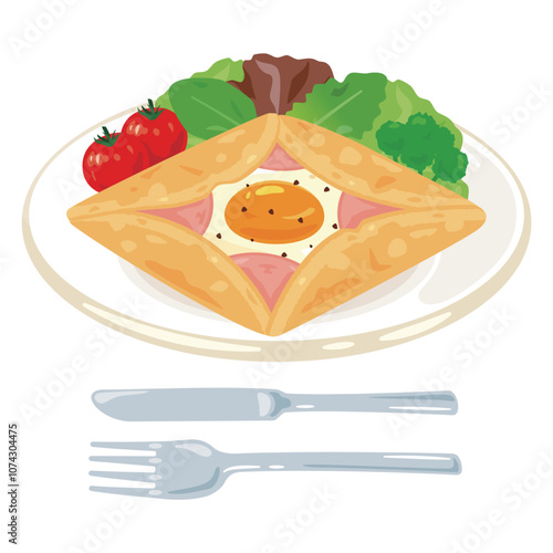 皿に盛られたガレットの盛り合わせ