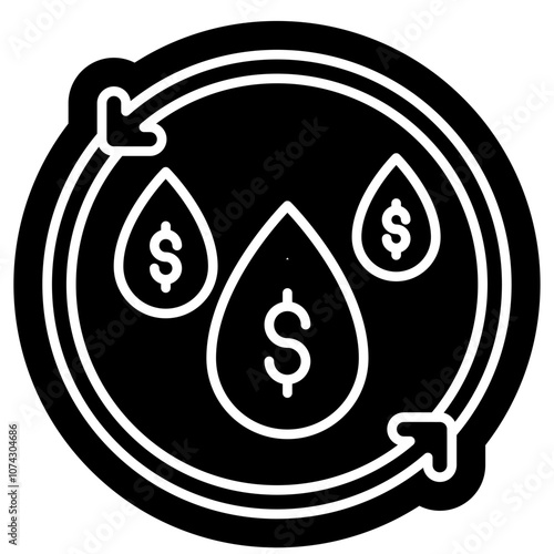 Liquidity money Icon