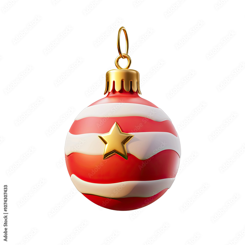 christmas decorations on transparent background, ai christmas decorations on transparent background, ai