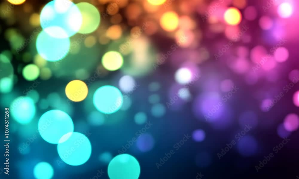 A vibrant, colorful background with blurred bokeh lights for creative projects. A vibrant, colorful background with blurred bokeh lights for creative projects.