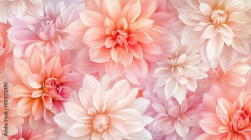 Elevate your designs with stunning watercolor dahlias Access floral illustrations for your creative endeavors