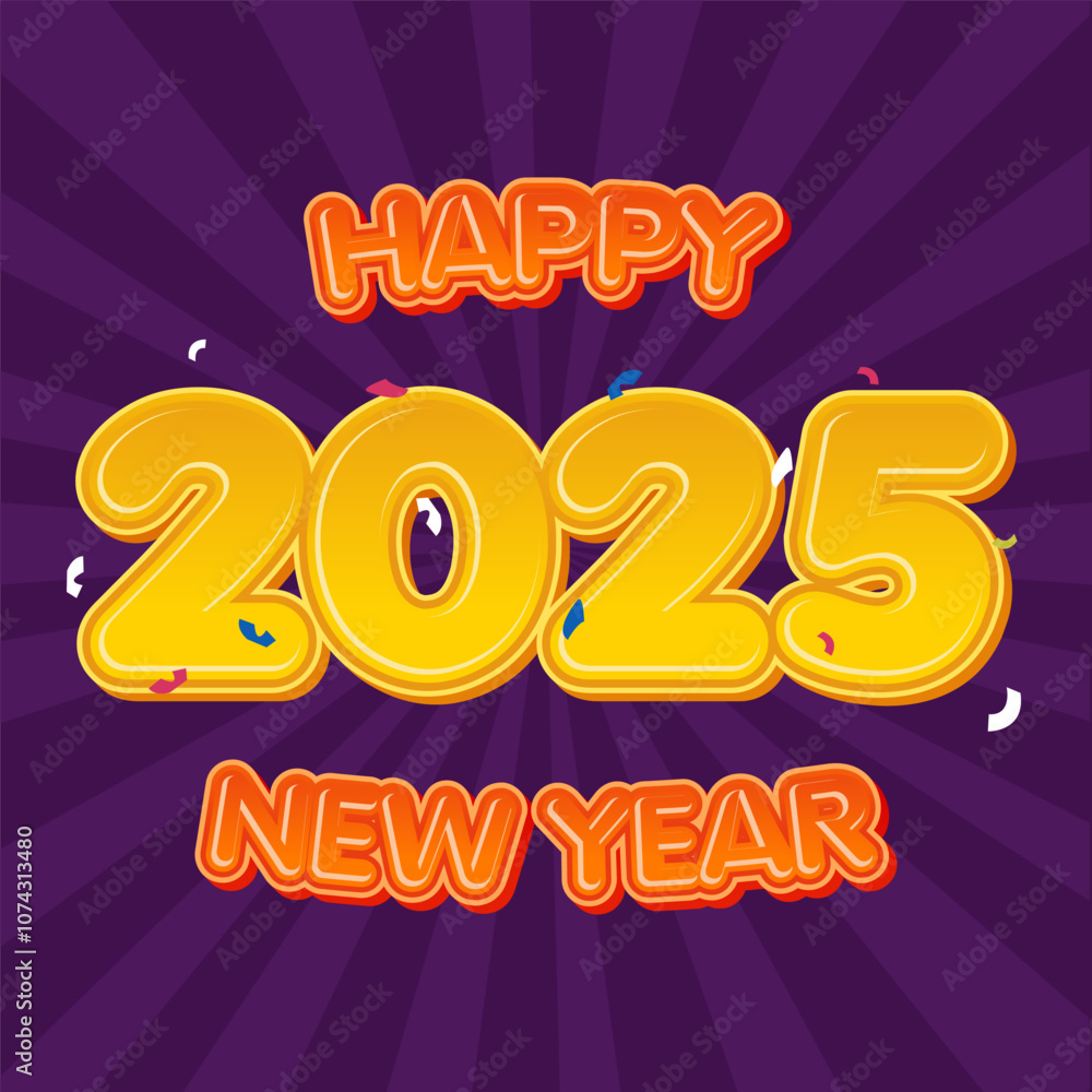2025 new year text template square banner background with unique style 2025 new year text template square banner background with unique style