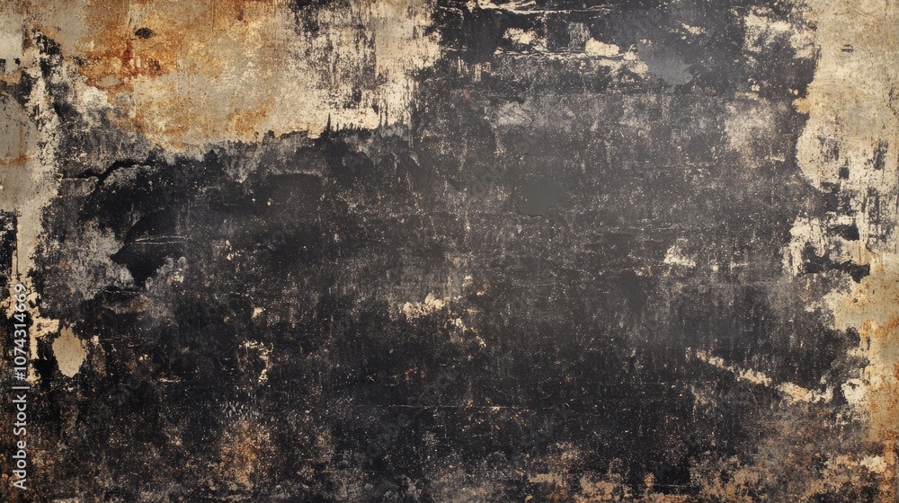 Obraz premium Black wall grunge background. Grunge texture