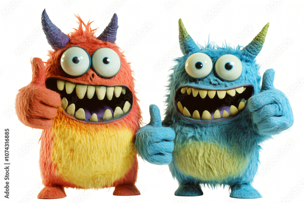 Funny Cartoon Zombie and Monsters with Cute Characters for Halloween Funny Cartoon Zombie and Monsters with Cute Characters for Halloween