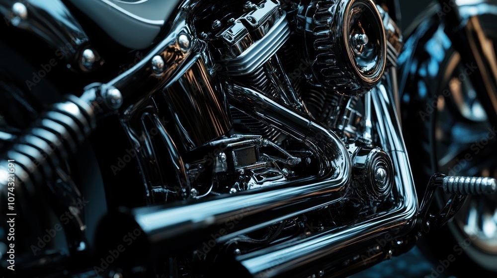 Chrome Motorcycle Engine Chrome Motorcycle Engine