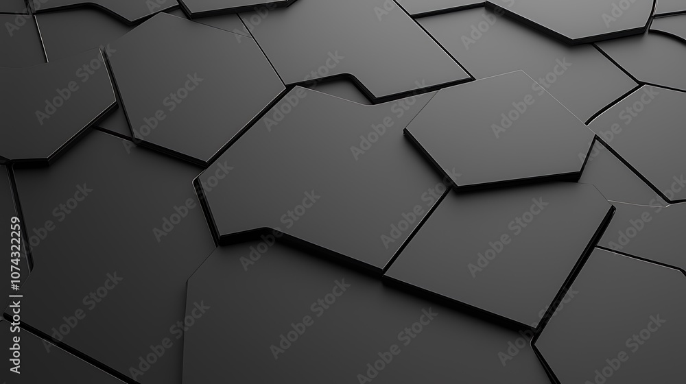 Explore the intricacies of a modern black hexagonal pattern for stunning design projects Explore the intricacies of a modern black hexagonal pattern for stunning design projects
