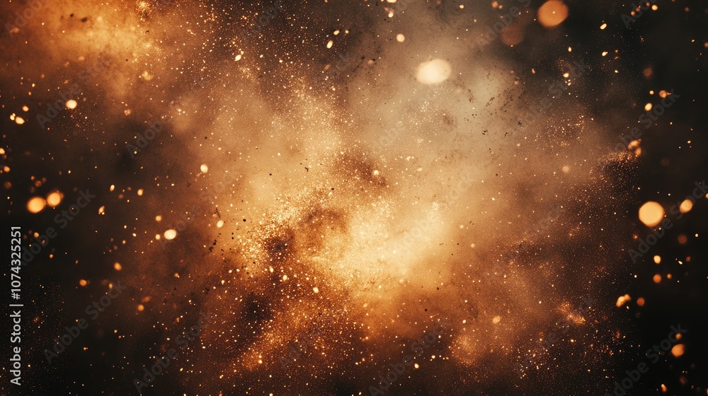 Obraz premium Abstract film texture backdrop featuring grain dust and explosive effects