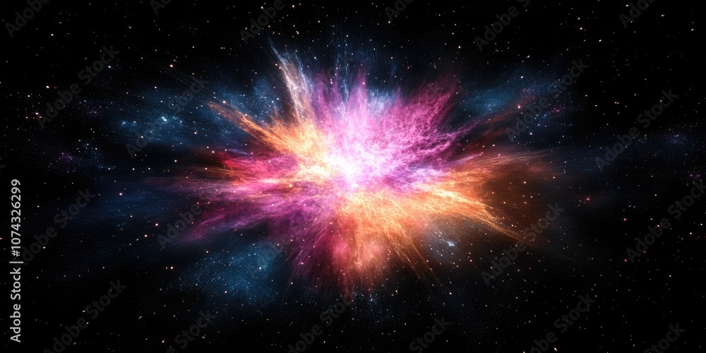 Fototapeta premium Night Sky Explosion