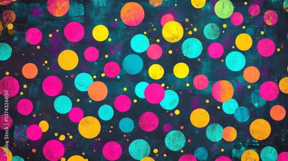 Neon dots. Abstract background Neon dots. Abstract background