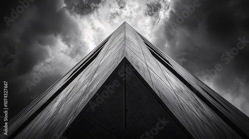 Wallpaper Mural Neo Brutalist Building Set Against Dramatic Sky Torontodigital.ca