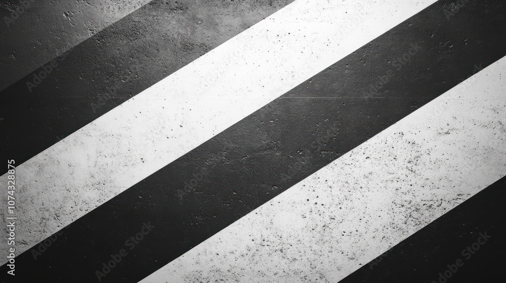 Black and white background with diagonal stripes, adding a sharp, dynamic feel to the composition Black and white background with diagonal stripes, adding a sharp, dynamic feel to the composition