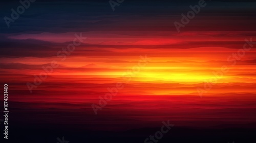 Gradient background in warm colors, fading from orange to red, resembling a sunset glow