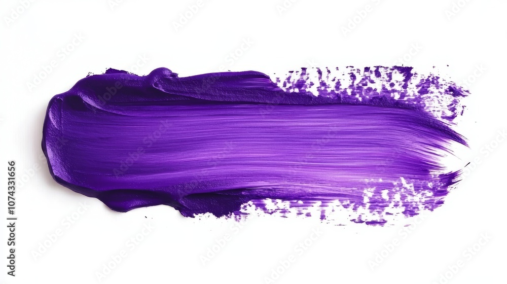 Purple paint brush stroke isolated on white background Purple paint brush stroke isolated on white background