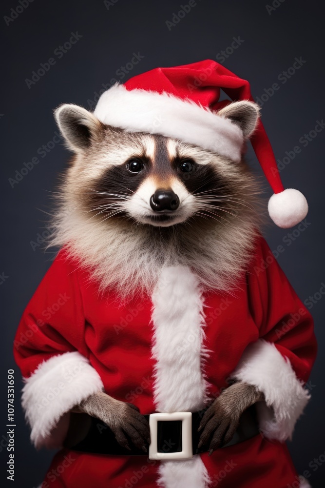 Raccoon portrait costume mammal. Raccoon portrait costume mammal.