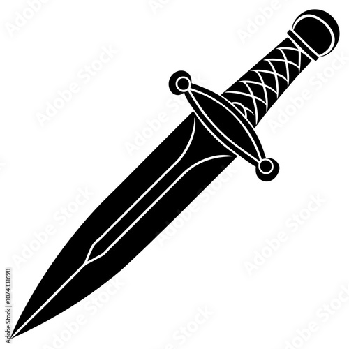 illustration of a dagger knife