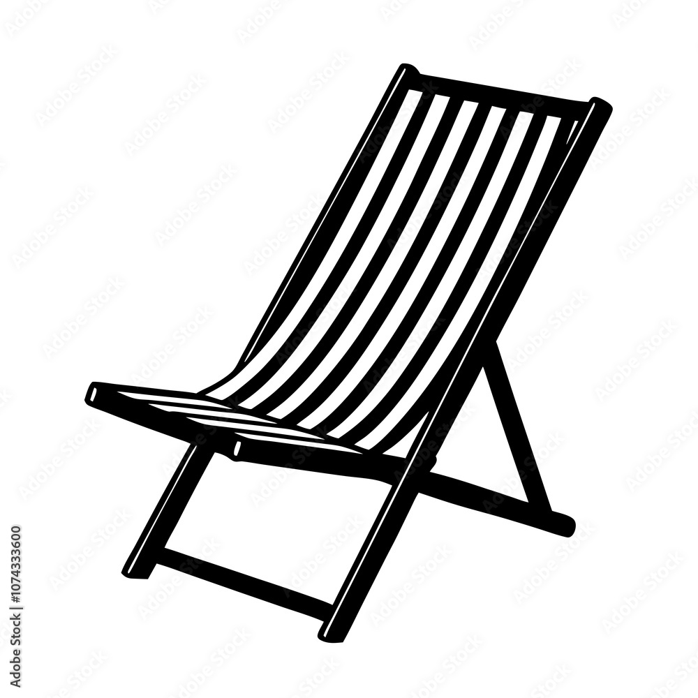 beach chair isolated on white background beach chair isolated on white background