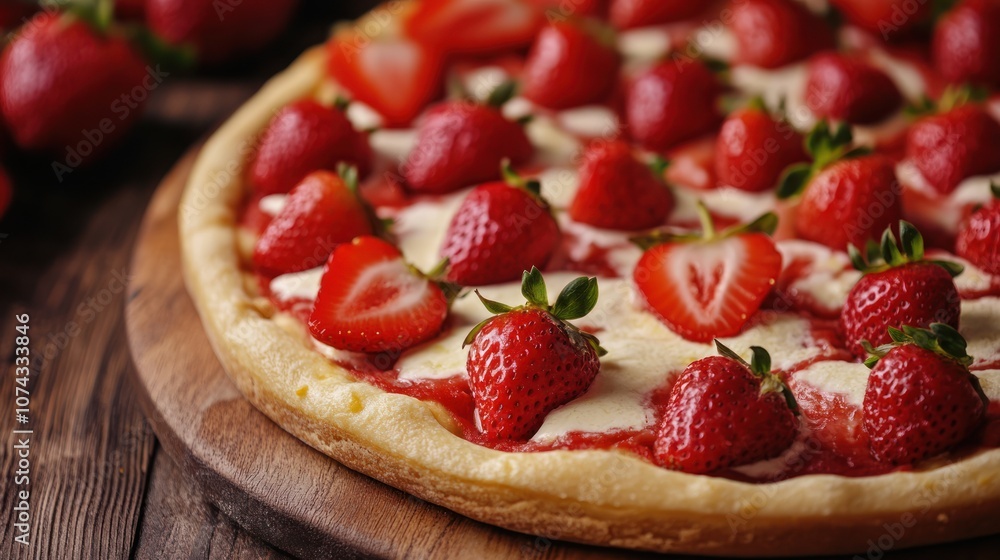Strawberry Pizza - Delicious Treat Strawberry Pizza - Delicious Treat
