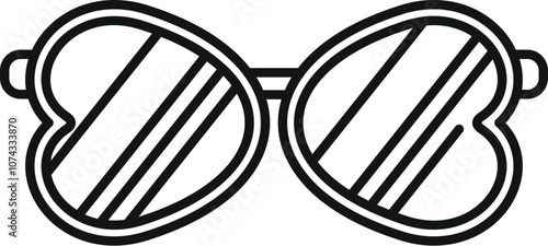 Stylish heart shaped sunglasses capture the essence of summer romance and modern fashion trends