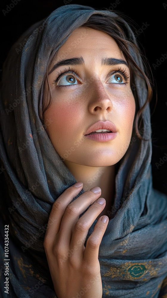 Portrait of Saint Magdalene. AI generative. Portrait of Saint Magdalene. AI generative.