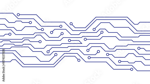 Abstract modern creative blue circuit board technology background eps 10 vector.