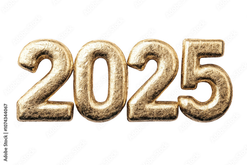Golden Numbers Representing the Year 2025 Golden Numbers Representing the Year 2025
