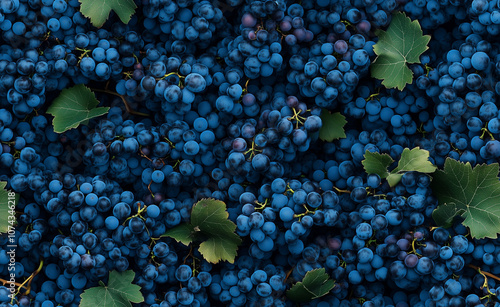 Grapes seamless background image generated by AI