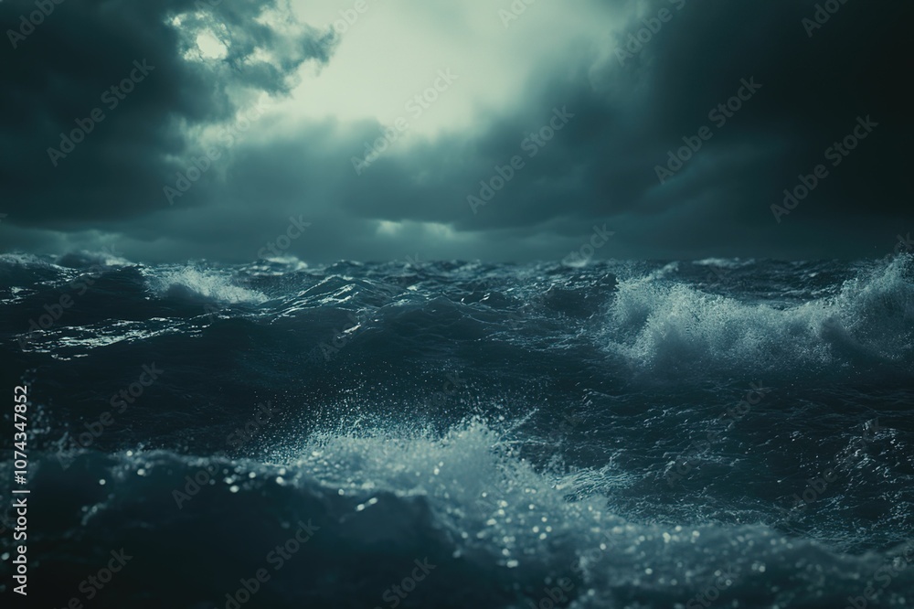 storm over the sea storm over the sea