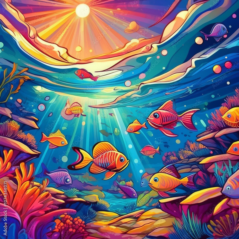 pattern with fishes pattern with fishes