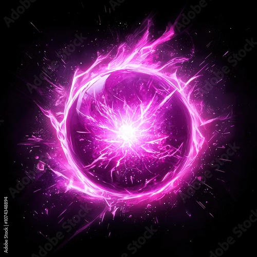 Purple energy ball