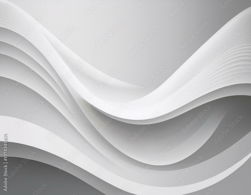 Wide Horizontal Tech Banner with Elegant White and Gray Layers, Shadow Play for Depth - Modern Digital and Corporate Background Wide Horizontal Tech Banner with Elegant White and Gray Layers, Shadow Play for Depth - Modern Digital and Corporate Background