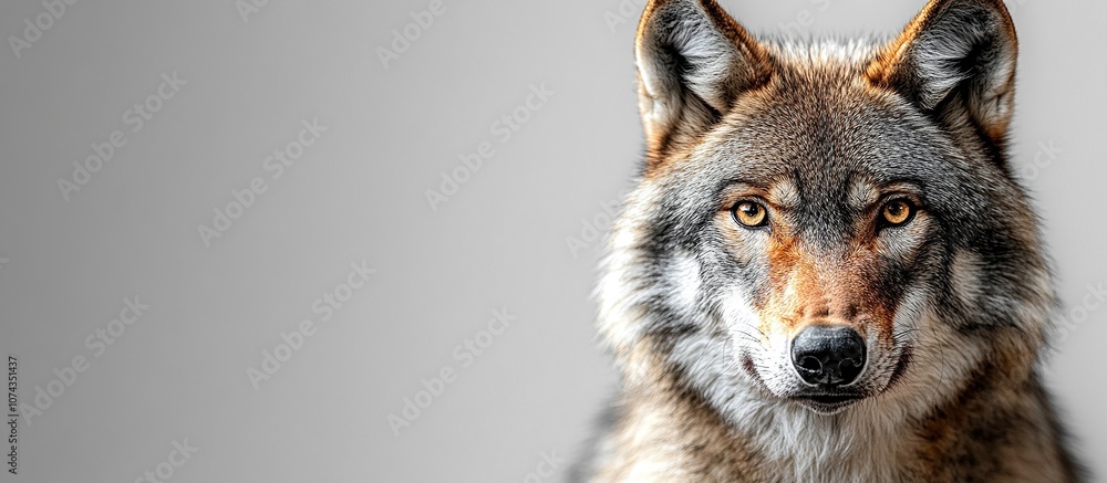 Close-up Portrait of a Majestic Wolf Close-up Portrait of a Majestic Wolf