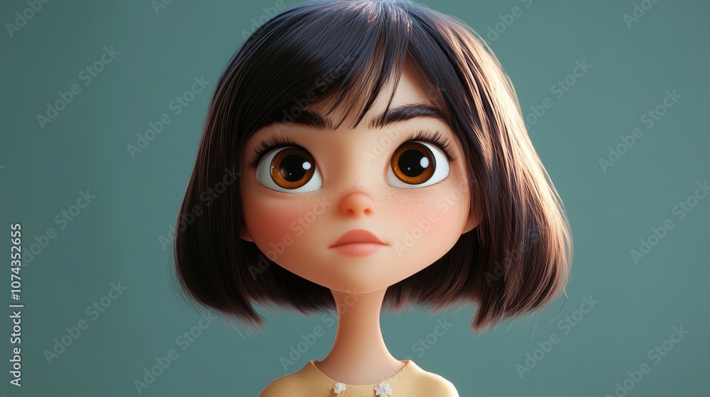 adorable tiny cartoon girl adorable tiny cartoon girl