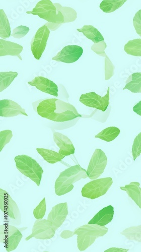 Wallpaper Mural Pepper mint candy backgrounds green plant. Torontodigital.ca